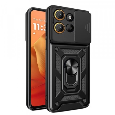 Husa pentru Motorola Moto G15 / G15 Power, Techsuit, CamShield, Neagra foto