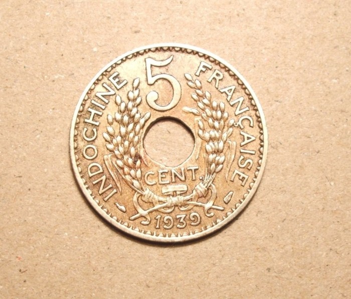 INDOCHINA 5 CENTI 1939