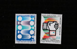 Tunisia 1974-Centenar U.P.U.,1874-1974,serie 2 valori,dantelate,MNH,Mi.840-841, Posta, Nestampilat