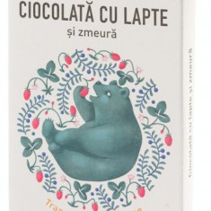 Ciocolata 54% cacao cu lapte si zmeura, 80g, Razvan Idicel