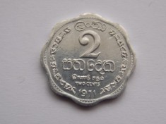2 CENTS 1971 CEYLON foto