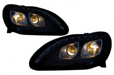 Set 2 faruri LED DRL compatibil cu Mercedes Benz W220 S Class 1998-2005 Negru foto