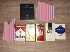 PACHETE DE TIGARI VECHI DE COLECTIE- ROTHMANS, MARLBORO, PALL MALL, CAMEL foto