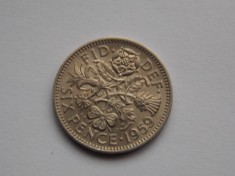 SIX PENCE 1959 GBR-XF