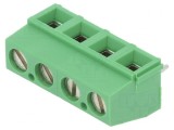 Regletă de conexiuni PCB 90&deg; 5,08mm 4 piste 300V, TE Connectivity
