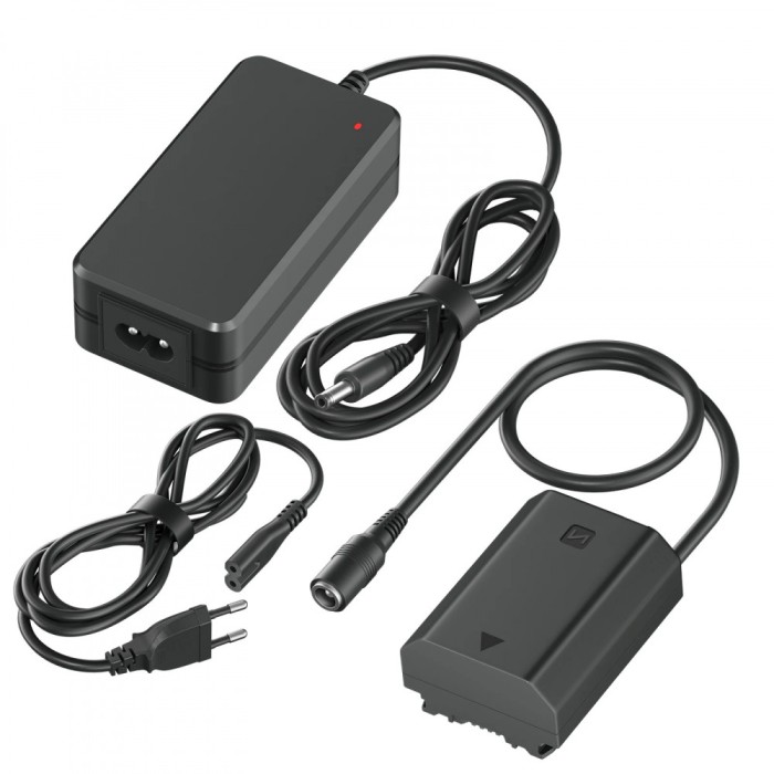 Alimentator AC NP-FZ100 camera Sony A7R5 A71II A7RIII A7S3 A7R5 A7 IV FX30 ZV-E1