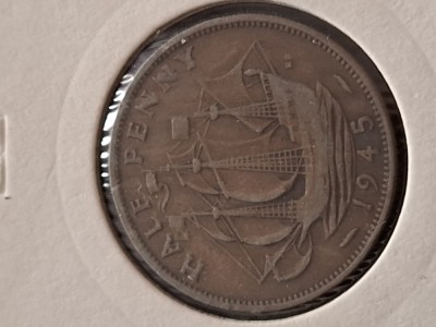 Half penny 1945 foto