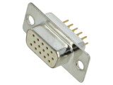 Conector D-Sub HD mamă 15 pini, drept