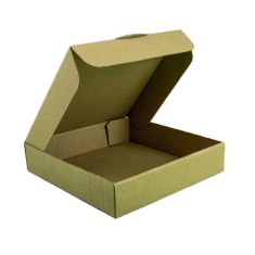 Set 100 Cutii pentru Pasca, 230x230x50 mm, cu Autoformare, Carton Natur foto