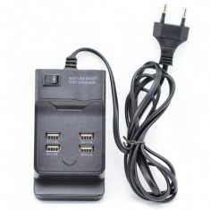 Incarcator 220V X 4 USB , 2 Porturi cu Fast Charge X 2A si 2 USB x 1A - ElectroAZ? foto