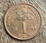 C50 - Moneda foarte veche - Malaezia - 1 sen - 2005