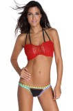 SW1174-119 Costum de baie in doua piese, multicolor