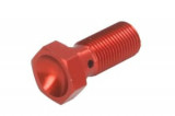 Șurub conductă fr&acirc;nă M10x1, colour: Red (for 1 pipe), Trw