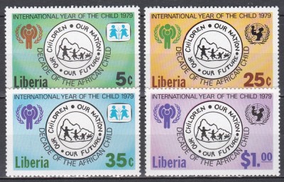 Liberia 1979 - Anul Internațional al Copilului, MNH foto