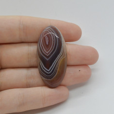 Cabochon agat botswana portocaliu 42x20x6mm c110