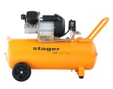 Compresor aer Stager Air 36D100, 100L, 10 bar, 356 l/min, monofazat