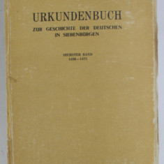 URKUNDEN ZUR GESCHICHTE DER DEUTSCHEN IN SIEBENBURGEN ( DOCUMENTE DESPRE ISTORIA GERMANILOR DIN TRANSILVANIA ) , TEXT IN LB. GERMANA , von GUSTAV GUN