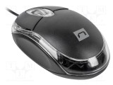 Mouse optic negru cu cablu USB A 1,25m NATEC