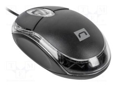 Mouse optic negru cu cablu USB A 1,25m NATEC