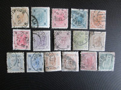 AUSTRIA LOT STAMPILAT=13 foto