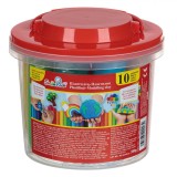 Plastilină, Smile, Multicolor, Set 10 Bucăți, Capacitate 500g, Oem