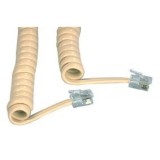 Cablu receptor spiralat 2m alb