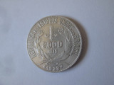 Brazilia 2000 Reis 1928 argint &icirc;n stare foarte buna, America Centrala si de Sud