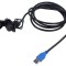 Cabluri Composite USB 3.2 Gen1 AMPHENOL pentru panou montaj cu piuliță jam nut
