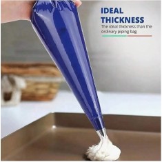 Set 50 posuri albastre polietilena, 39 cm