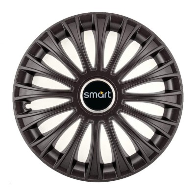 Set 4 Capace Roti, potrivite jantelor de R14, pentru Smart, model dino Negru foto