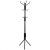Cuier, Songmics, 12 carlige, metal, negru, 44x44x182 cm