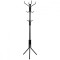 Cuier, Songmics, 12 carlige, metal, negru, 44x44x182 cm