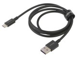 Cablu USB A la USB C 1m 66W negru