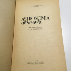 I.I. PERELMAN, ASTRONOMIA AMUZANTA
