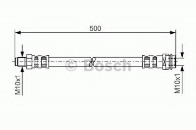 Conducta / cablu frana MERCEDES A-CLASS (W169) (2004 - 2012) BOSCH 1 987 476 453 foto