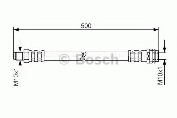 Conducta / cablu frana MERCEDES A-CLASS (W169) (2004 - 2012) BOSCH 1 987 476 453