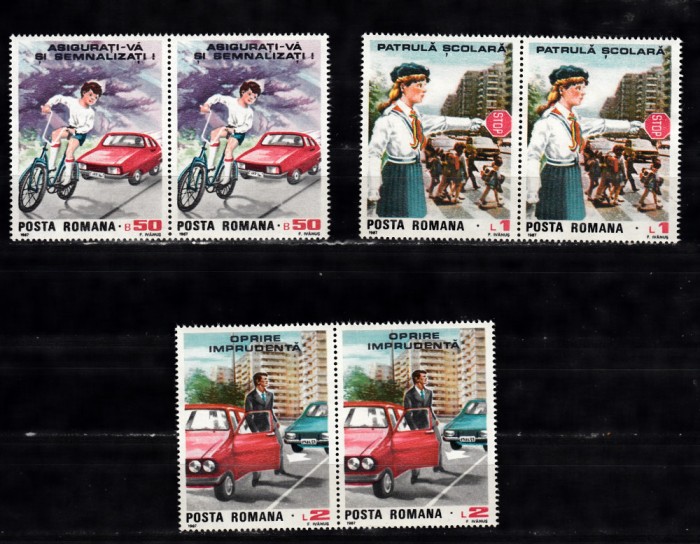 A11 TX9 12 - 1987 - Circulatia rutiera - pereche de doua
