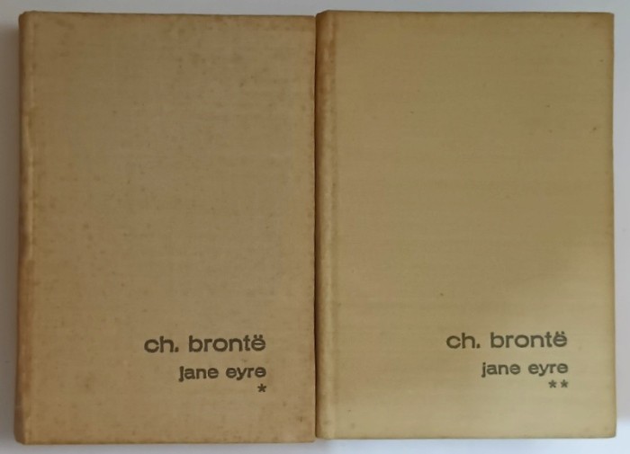 JANE EYRE de CH. BRONTE , VOLUMELE I - II , 1970