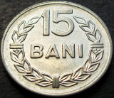 Moneda 15 BANI - RS ROM&Acirc;NIA, anul 1966 * cod 1110 B = excelenta
