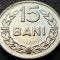 Moneda 15 BANI - RS ROM&Acirc;NIA, anul 1966 * cod 1110 B = excelenta