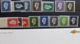 1945-Franta- Marianne D part.set 16 val.-MNH+st, Nestampilat