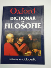 DICTIONAR DE FILOSOFIE OXFORD - SIMON BLACKBURN foto