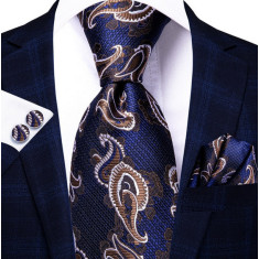 Set cravata + batista + butoni - matase 100% - model 367