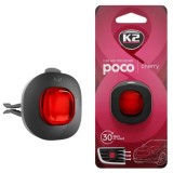 Odorizant auto K2 Poco Cherry, difuzor fante aerisire, parfum cirese, ambalaj clip, 30 zile prospetime