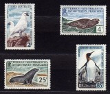 French South and Antarctic Territories 1960 - Animale, fauna, pasari, serie neuzata