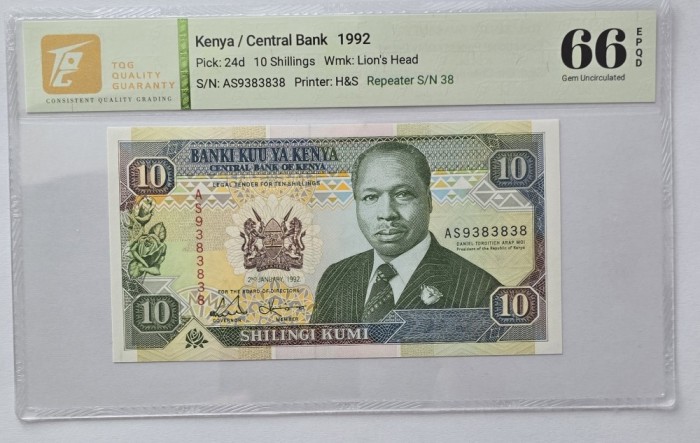 10 Shillings 1992 Kenya