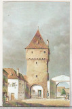 Bnk cp Sibiu - Muzeul Brukenthal - Johann Bobel - Poarta Sag - necirculata, Printata