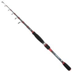 Lanseta spinning carbon telescopica Baracuda Winner 2.1 m A: 5-25 g, 6 tronsoane, pentru salau, biban, clean, pastrav