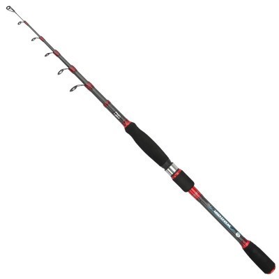 Lanseta telescopica spinning carbon Baracuda Winner 2.4 m A: 5-25 g, 6 tronsoane, pentru salau, biban, clean, pastrav foto