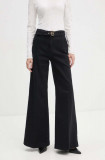 Blugirl Blumarine jeansi femei, culoarea negru, RF4084.D4448